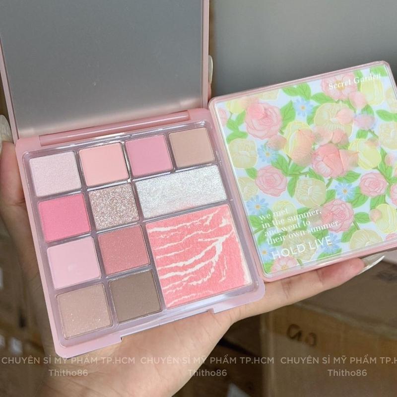 Bảng Phấn Mắt Má Hồng Highlight HOLD LIVE Florist Color Pink Mist HL755 - Holdlive