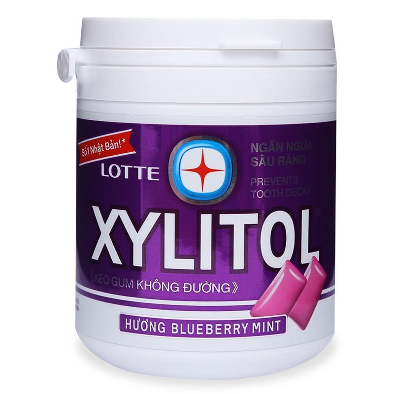 KẸO CAO SU - KẸO GUM KHÔNG ĐƯỜNG XYLITOL 130.5G LIME MINT/ COOL/ BLUEBERRY MINT