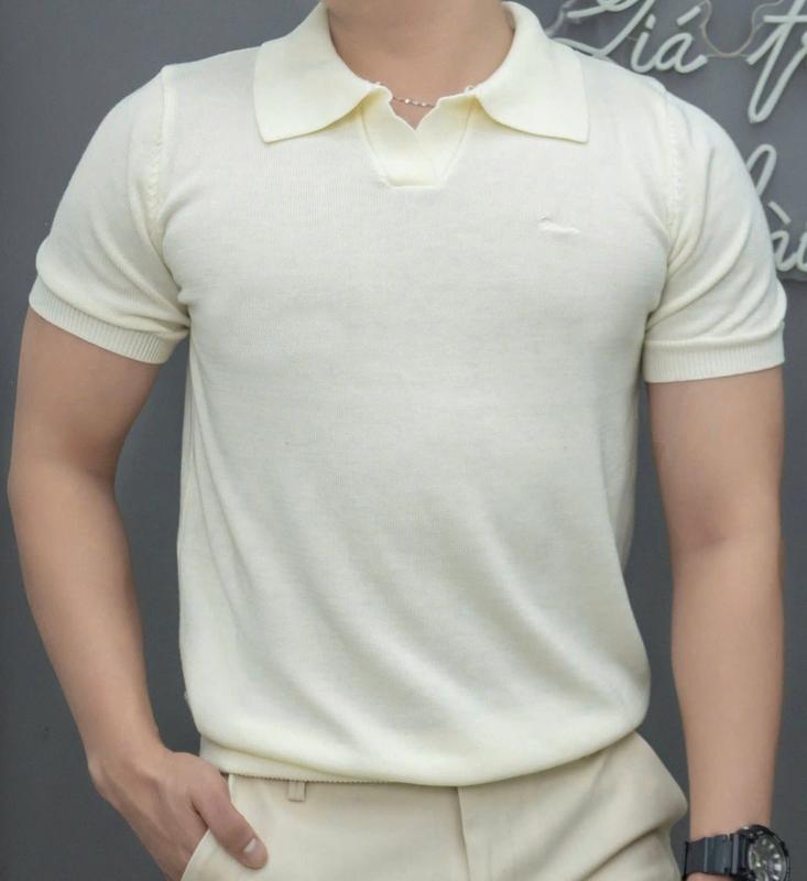 MÃ 16 [ ÁO POLO DỆT KIM TRƠN KHÔNG SỌC LƯNG ]  Áo polo dệt kim cao cấp ( TẶNG VỚ ) Menswear Nam 4