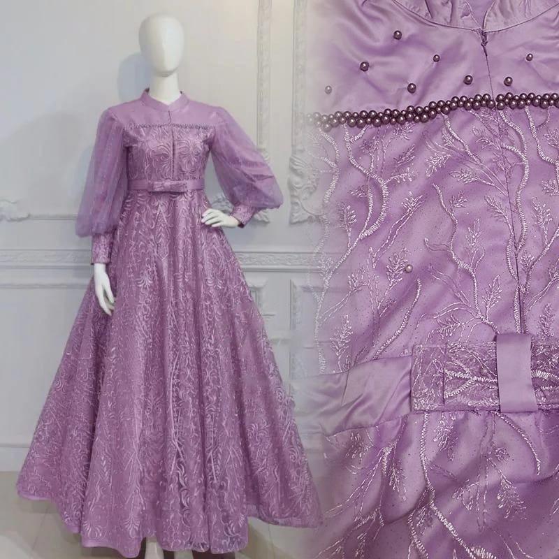 Product Introduction of O2 Fashion / Diana dress / dress muslim mutiara model terbaru pakaian muslim terbaru 3