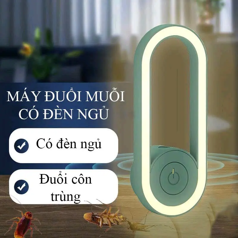 Đèn Ngủ Kiêm Máy Đuổi Muỗi Bằng Sóng Siêu Âm K1108 Đèn Bắt Muỗi 2