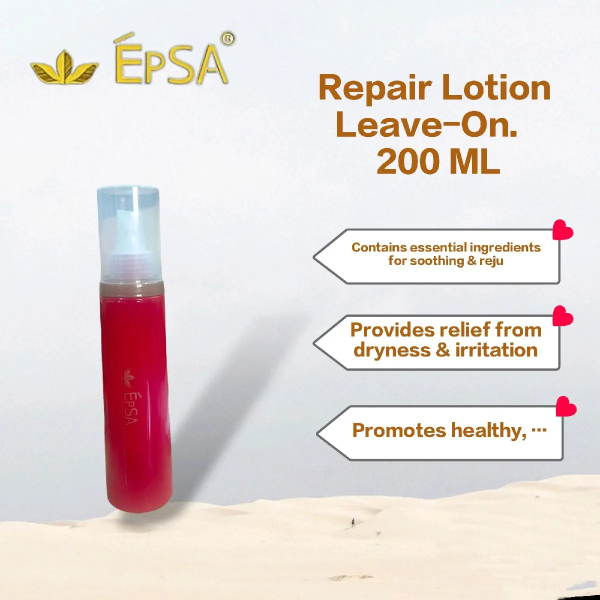 EpSA HAIR REPAIR LOTION PERFORMS AN EXCELLENT CARE 200ml 1014 Conditioner Haircare Shampoo Cosmetic Vitamin Comfort Cleansing Cleanser