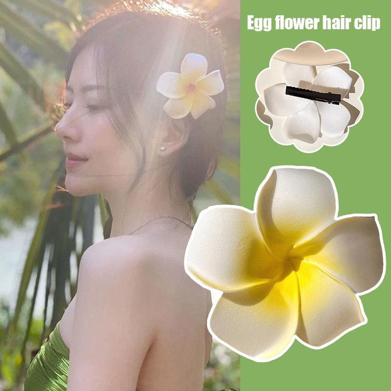 Product Introduction of Kẹp Tóc Hoa Trứng, 7CM, cài tóc, Hoa Chụp Ảnh Đi Biển, Hoa Cưới Nhân Tạo, Có Cạnh, N8F6 23