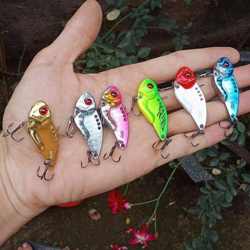 Mồi câu lure cá sắt VIB đầu tròn 7g,10g,12g mồi lure cá lóc, có 6 màu siêu nhậy 1