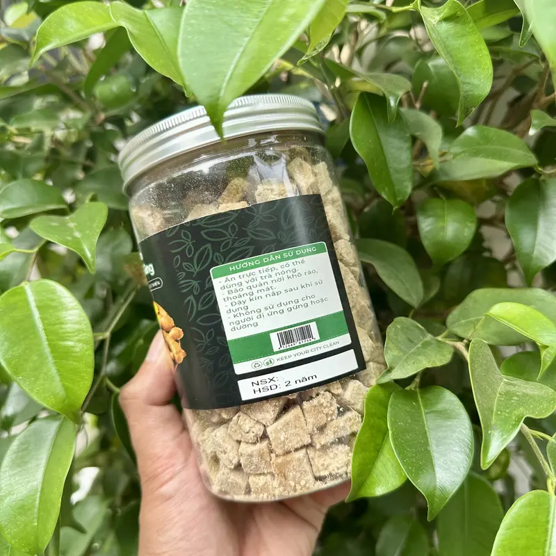 Viên ngậm viên mứt gừng gió đường phèn - combo 2 hộp 500Gram - [1KG] - Foods 4