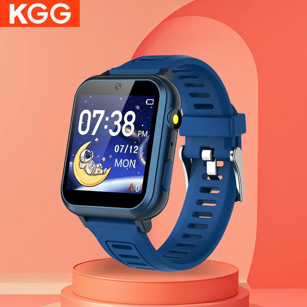 KGG S16 Smart Watch for Boys & Girls, Fashion Digital Watch with 24 Built-in Puzzle Games, Touch Alarm Clock Camera, Music Player & Video Recording Function, Wearable