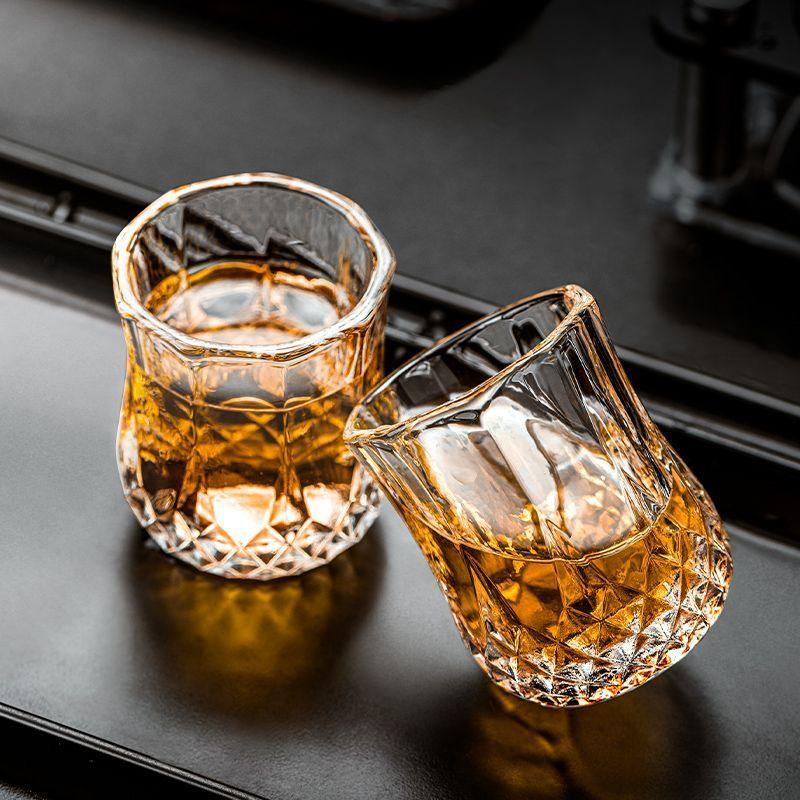 Bộ cốc uống rượu vang trắng gia dụng giá cả phải chăng Cốc bắn rượu sang trọng 100.00G 50.00G-End Cốc rượu nhỏ đẹp mắt năm 2024 2