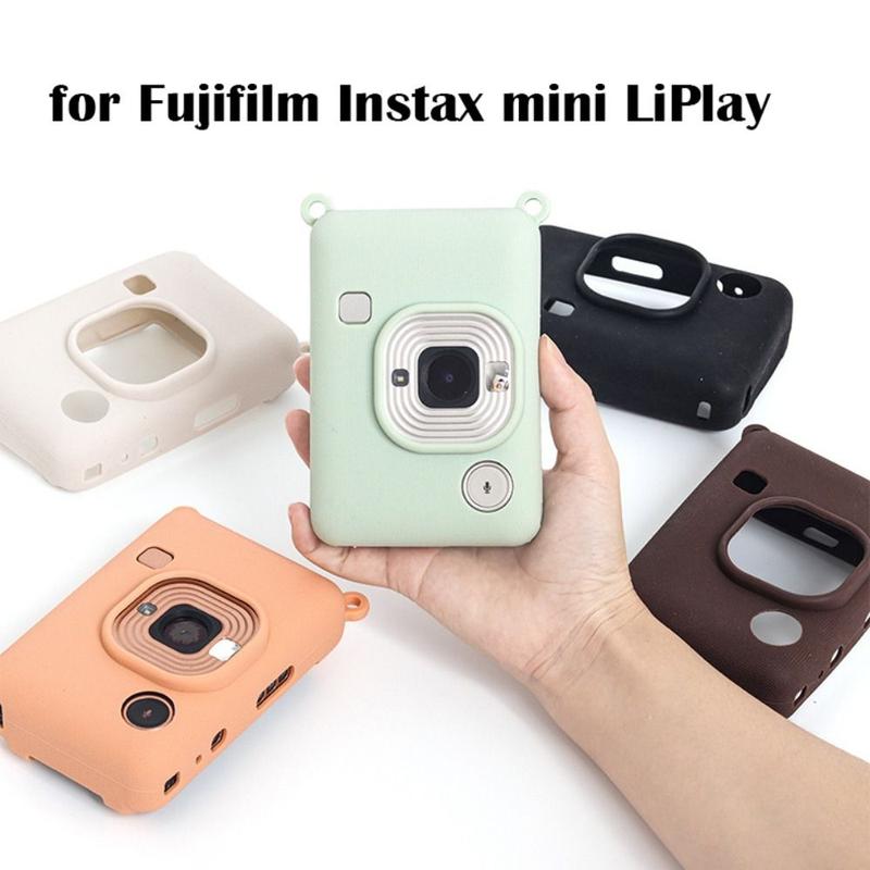 Vỏ máy ảnh Tức Thì silicon, Chống Mài Mòn, Màu Trơn Phụ kiện máy ảnh, Chống sốc, Vỏ bảo vệ mềm, cho Fujifilm Instax Mini Liplay, Năm 2024 0