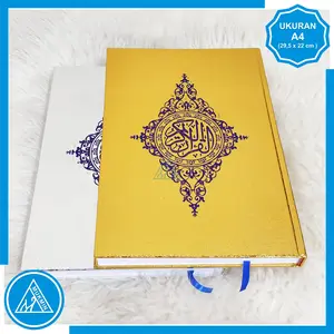 Alquran SUPER emas dan silver ukuran Besar A4 | Tulisan Besar dan jelas