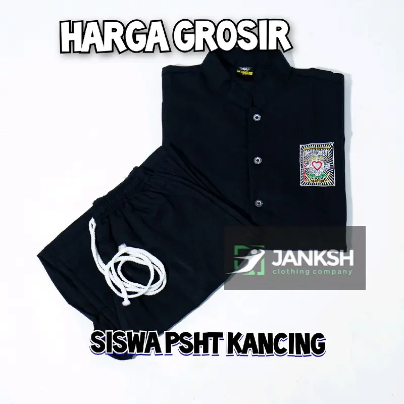 SAKRAL SISWA PSHT KANCING / SERAGAM SILAT / SERAGAM SILAT / SERAGAM PSHT / BAJU SILAT / PSHT Sport 3