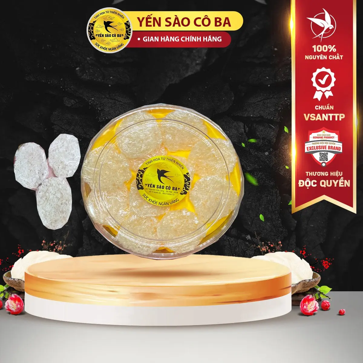 set viên baby 10 viên chia sẳn[có quà chưng]-giá dùng thử- Yến sào Cô Ba