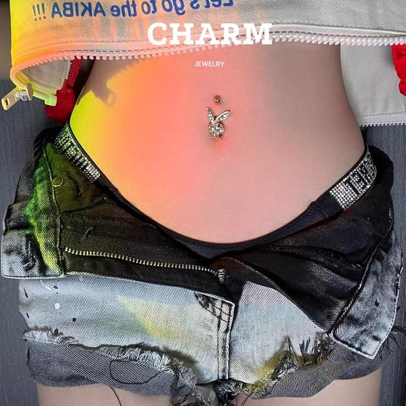 Khuyên Rốn Rabbit Đính Đá