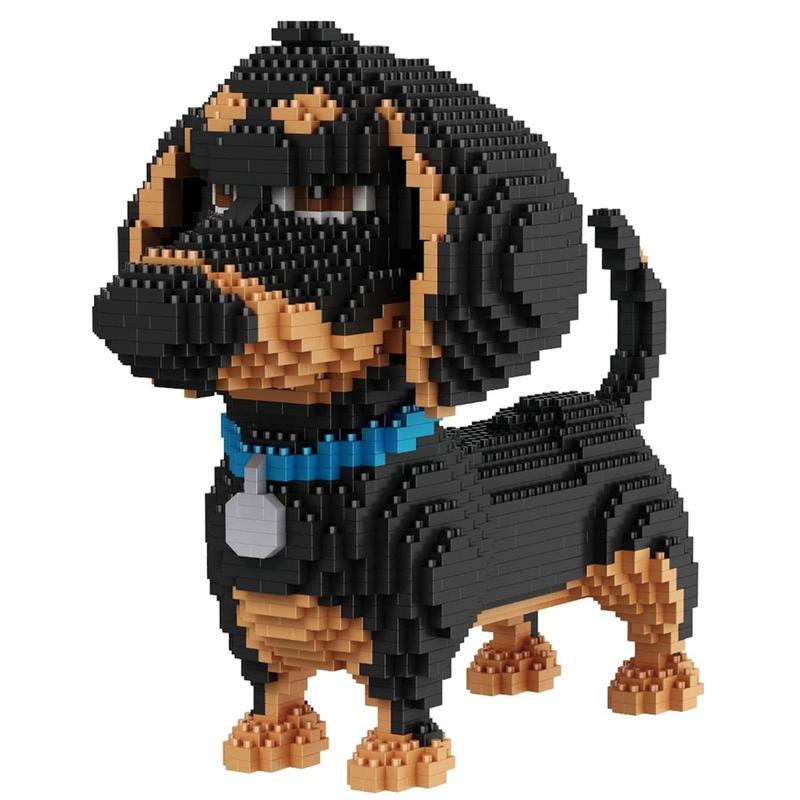 Cartoon Dog Building Blocks Toy, 1 Set Creative Model Desktop Ornament, Educational Assembly Toy for Adults and Kids, Building Sets, Gift for Her, Men's Gift 1