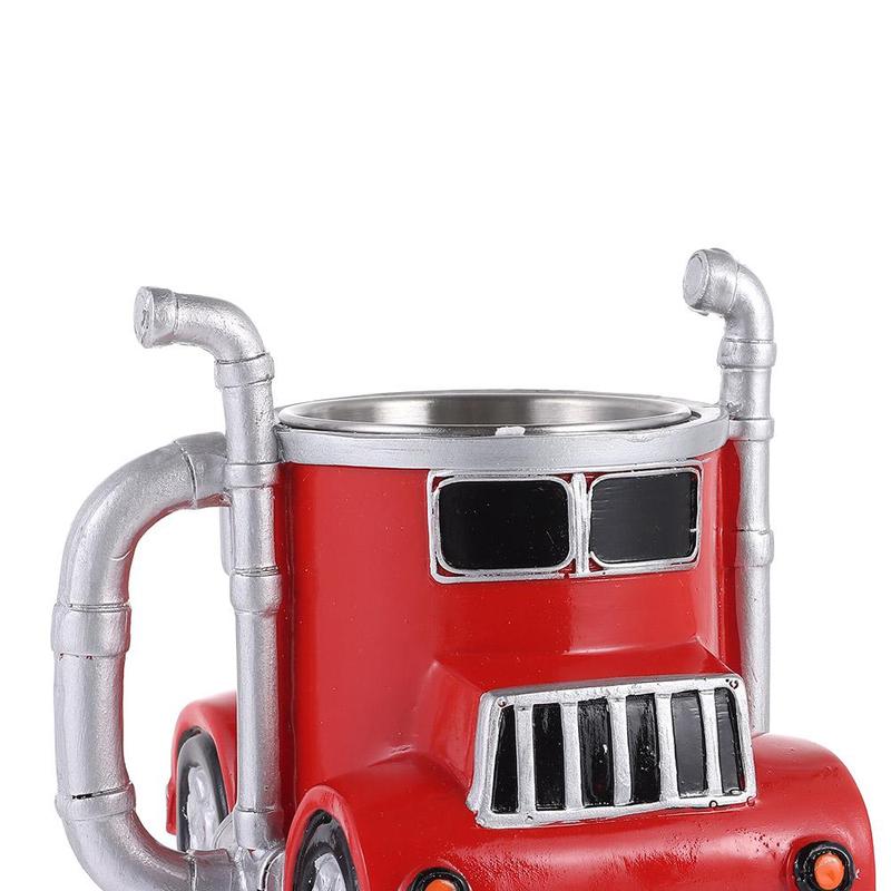 Product Introduction of New Durable Truck Coffee Mug Semi Truck 11 Ounces Coffee Cup Handcrafted Semi-trailer Shaped Semi-Truck Coffee Mugs For Men 16