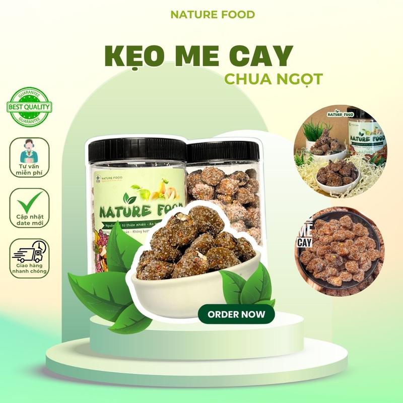 Kẹo Me Cay chua ngọt NATURE FOOD Đặc Sản Đà Lạt Snack Ăn Vặt Thức Ăn