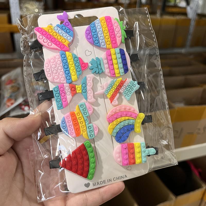 Product Introduction of Korean Style Super Cute Children Barrettes Girls Baby Ice Cream Does Not Hurt Hair Duckbill Clip Little Clip Hairpin Bang Clip Women 8