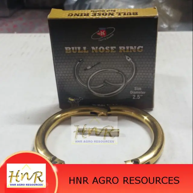 Brass tembaga 2.5 inci Bull Nose Ring For cow ready stock