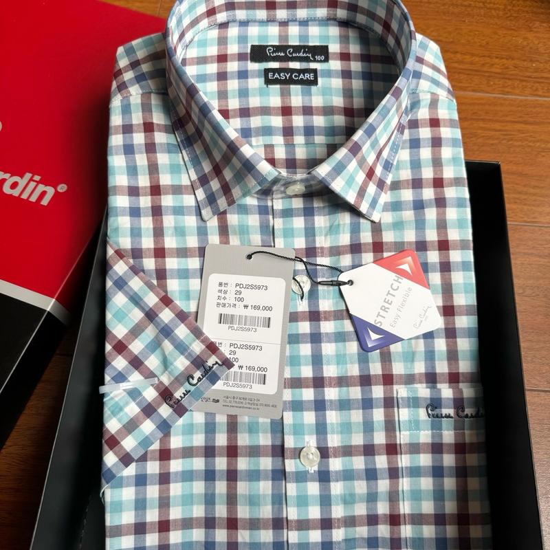 Sơ mi ngắn tay PIERRECARRDIN HÀN - dáng slimfit vừa người - vạt bầu sơ vin - 3 màu trẻ trung, năng động - chất cotton mềm mát ít nhăn 4