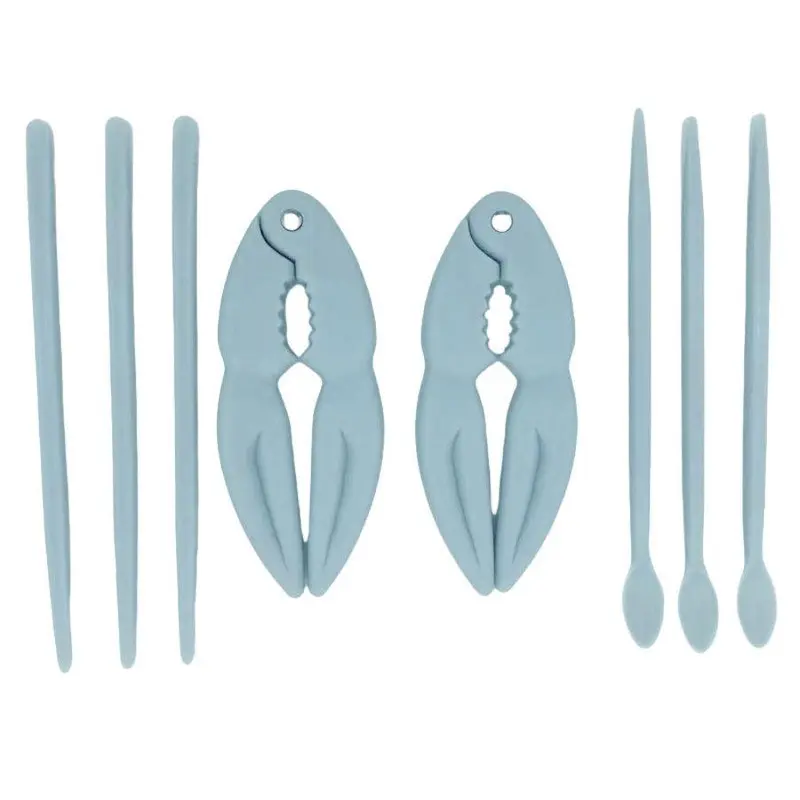 Crab Cracker with Tools, 1 Set Portable Crab Leg Cracker, Multifunctional Kitchen Seafood Tool, Household Crab Cracker, Outdoor Picnic Tool 7