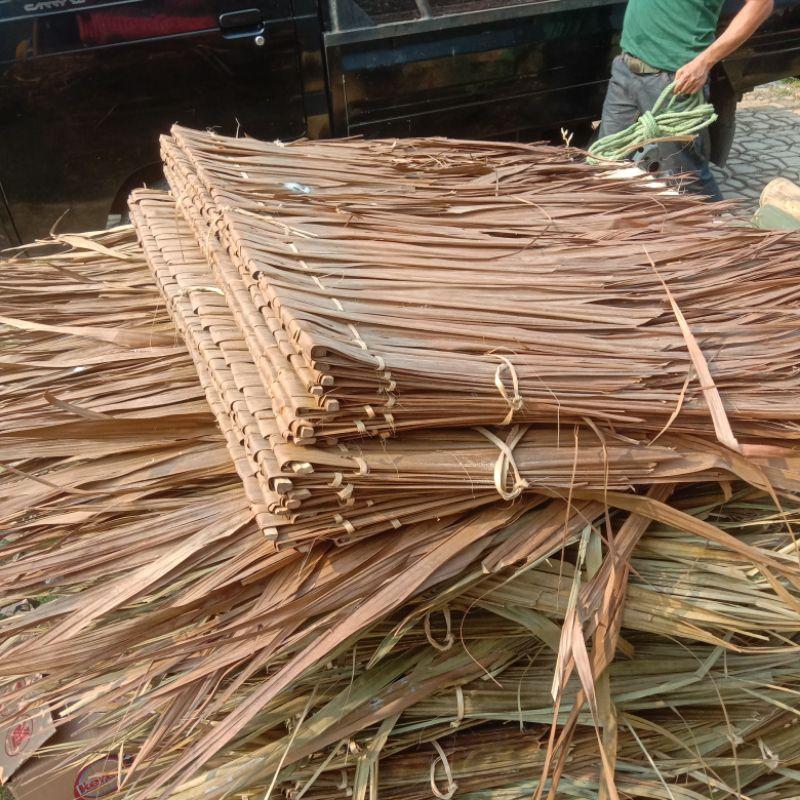 atap rumbia daun kiray, atap saung gazebo | isi 10.pcs | PXL 60×110 cm ...