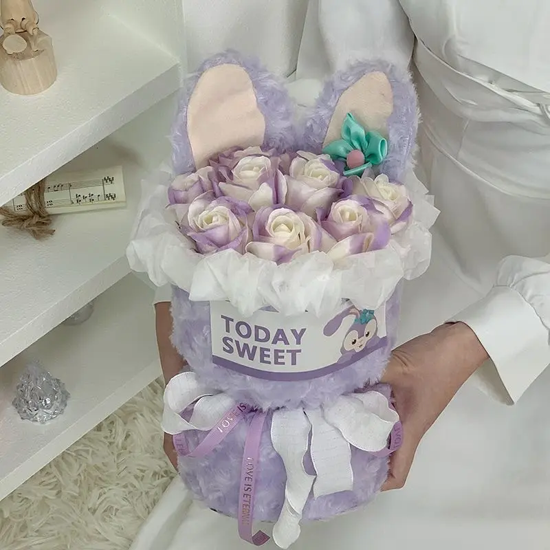 Bó hoa sáp tai thỏ  siêu dễ thương. quà tặng người yêu . quà tặng sinh nhật ngày lễ...valentine, 8/3 6
