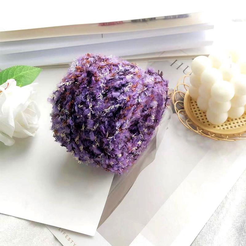 Product Introduction of 50g/Roll Colorful Fluffy Hand Knitting Yarn DIY Sweater Scarf Hat Loop Yarn Crochet Thread Sewing Accessories 19
