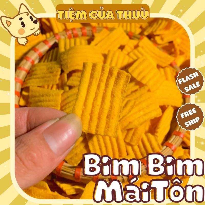 500G Bim Bim Mái Tôn Bà Tuyết Diamond, đồ ăn vặt việt nam TẶNG 1 GÓI Nem Nướng Phên