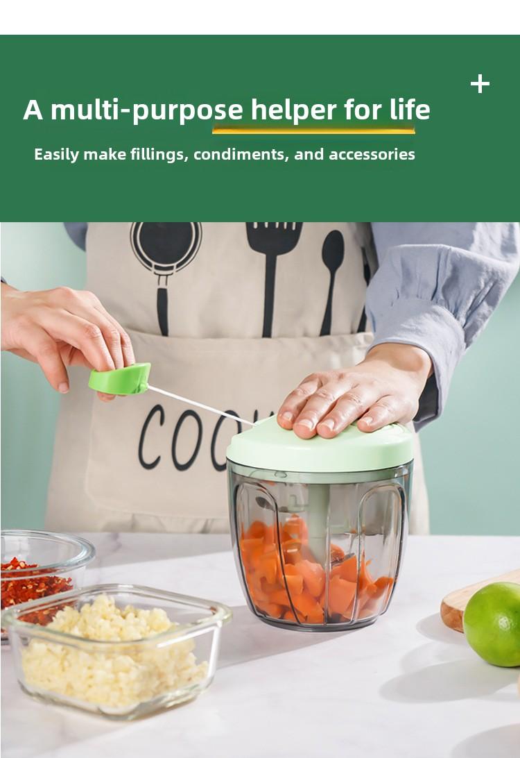 Product Introduction of Household Manual Pull Garlic Masher Onion Ginger Garlic Seasoning Garlic Press Garlic Masher Meshed Garlic Device Pumpkin Mashed Potatoes Baby Complementary Food Mixer 5