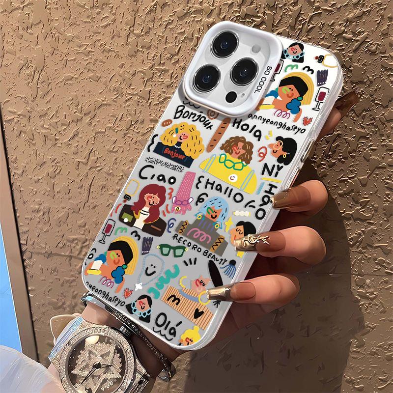 Casing Hp For SAMSUNG INFINIX Cover Hola Hallo Dengan Motif Yang Imut Gemoy Cute Baru Simple Dan Antislip Viral Case Hardcase CYK1376