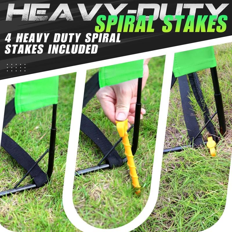 Portable Soccer Goal, 1 Set 6x4 Foot Soccer Goal with Carry Bag, Indoor Outdoor Football Goal for Backyard, Summer Football Accessories for Indoor Outdoor 4