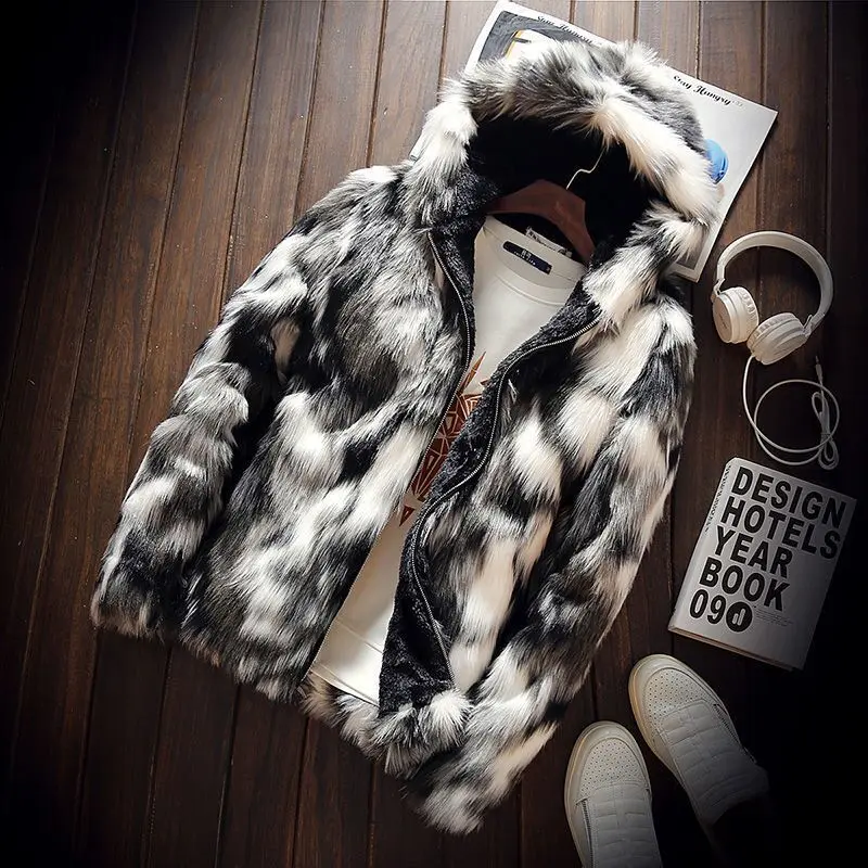 Áo Khoác Overcoat Marten, Dành Cho Nam Giới, Lông Nhung Giống Lông Chồn, Mùa Thu Và Mùa Đông, Phong Cách Hàn Quốc, Thích Hợp Cho Thanh Thiếu Niên Và Học Sinh, Áo Khoác Độn Bông Có Mũ Trùm Đầu, Ngoại Cỡ Có Sẵn
