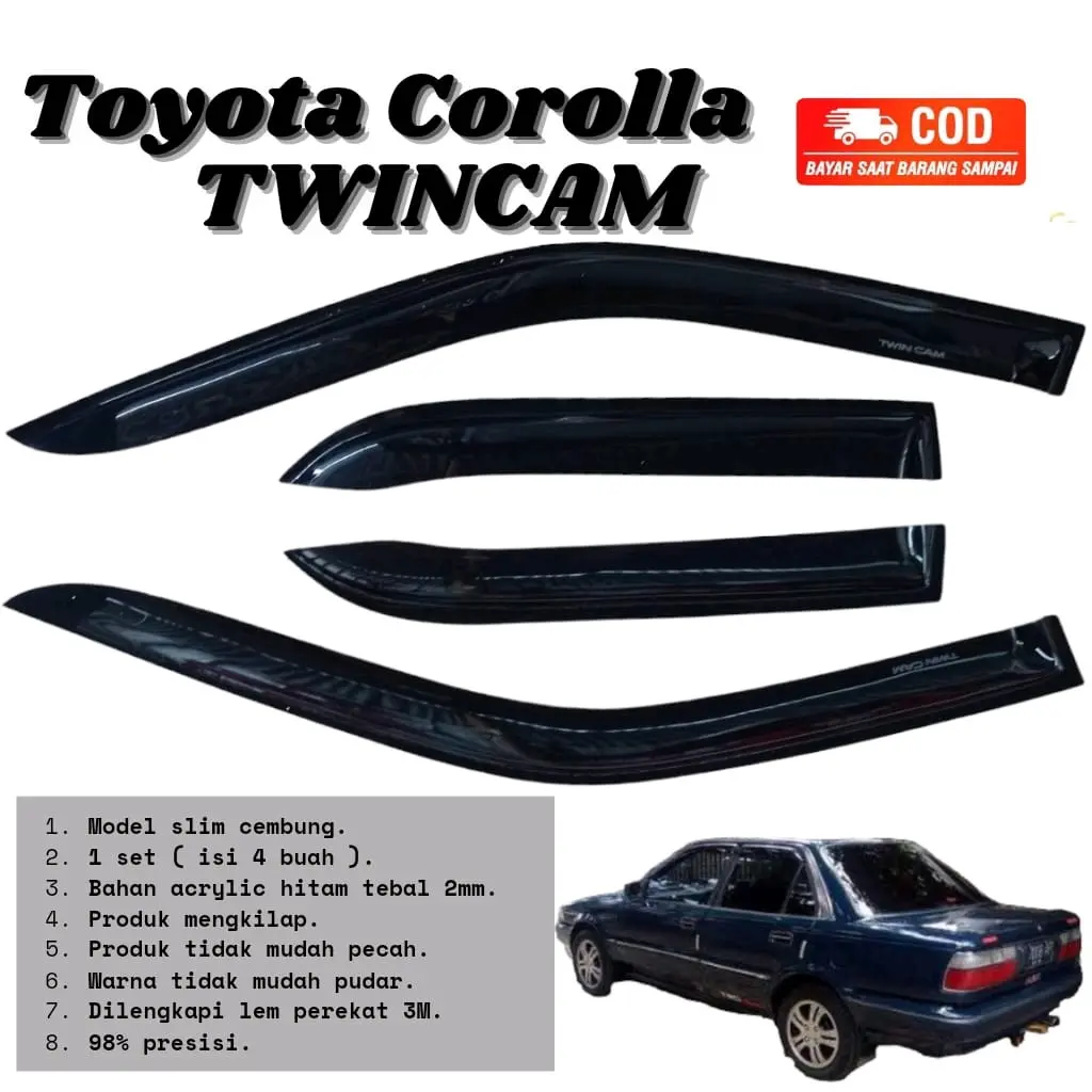 TALANG AIR TOYOTA COROLLA TWINCAM TAHUN 1987-1992 Car Penutup
