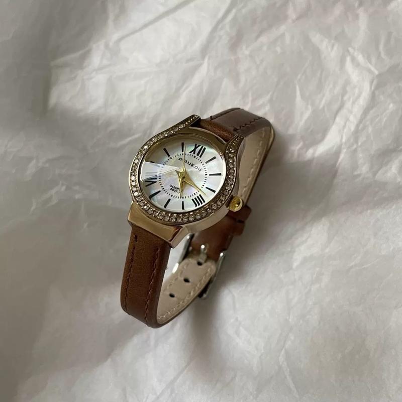 T13 - ĐỒNG HỒ NỮ DOUKOU CHÍNH HÃNG THIẾT KẾ TRẺ TRUNG SANG TRỌNG  Watch Women   ( TẶNG KÈM HỘP + PIN DỰ PHÒNG ) đồng  hồ