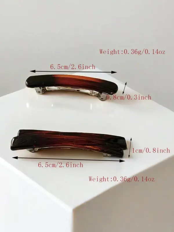 2025 New Style Leopard Pattern Hair Clip, Simple Style Plain Color Hair Clip, Fashion Hair Accessories for Women & Girls 1