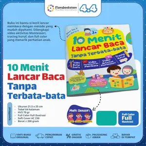 Buku 10 Menit Lancar Baca Tanpa Terbata bata - Belajar Membaca untuk Anak - Zain