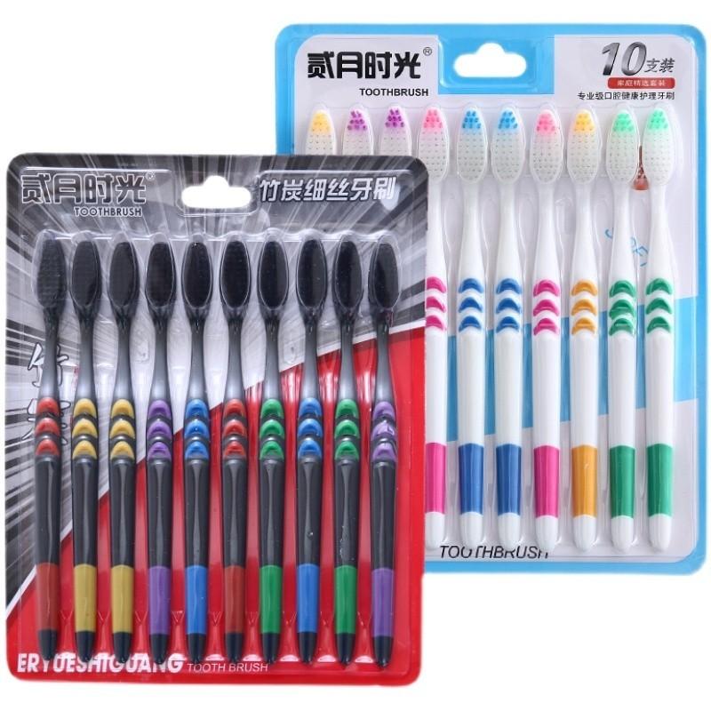 Product Introduction of แปรงฟัน แปรงสีฟันผู้ใหญ่ ได้ 2 แพ็ค /1 แพ็ค บรรจุ 10 ชิ้น ช่องปาก นุ่ม 15