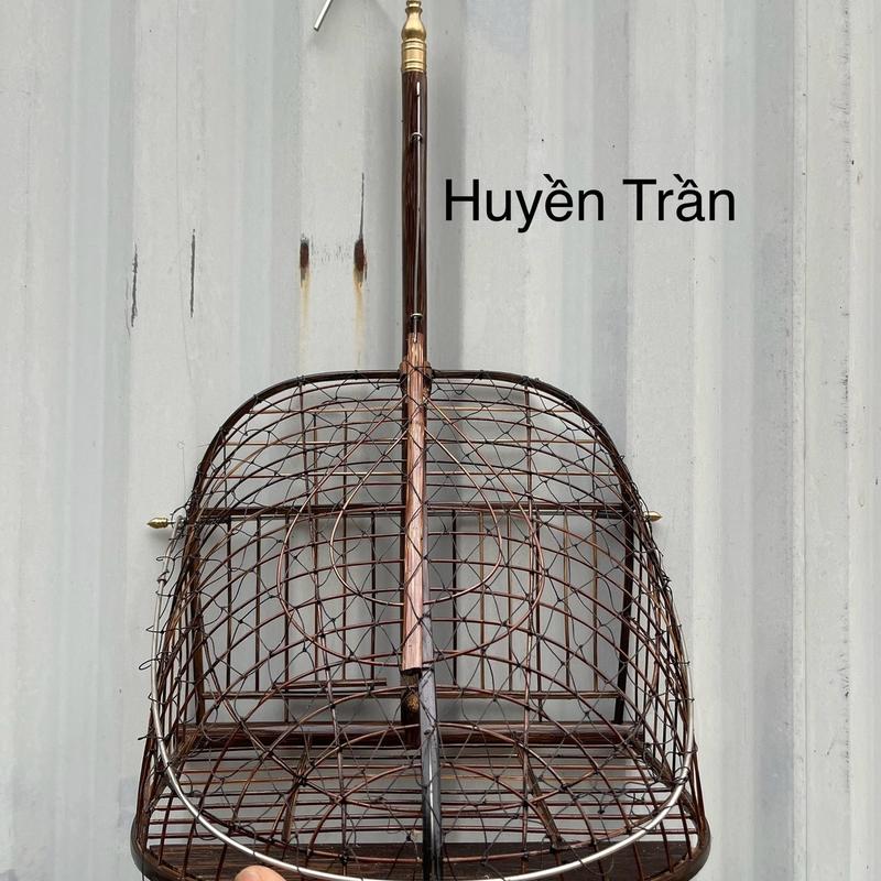 Lồng chim Chào Mào chất liệu Lụi hàng kỹ vip kết hợp móc xoay 360 tiện lợi