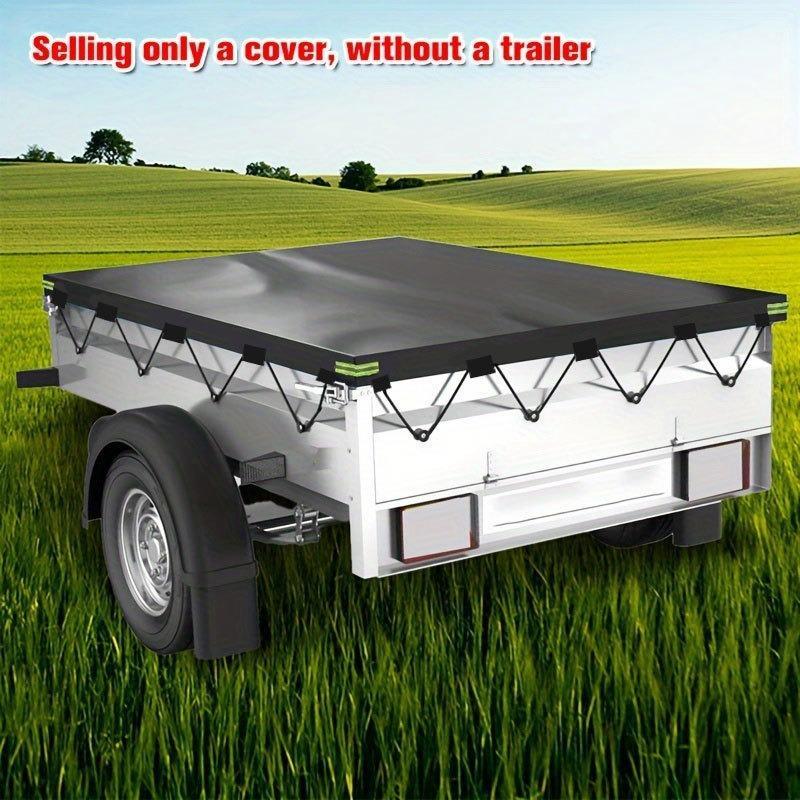Product Introduction of Foldable Trailer Car Cover, 1 Count Windproof & Sun Resistant Waterproof Caravan Van Outdoor Cover, Camping Cover for Caravan Van Outdoor 3