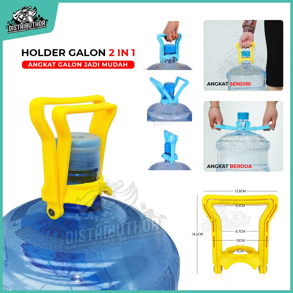 Pengangkat galon air double handle alat angkat gallon holder penjepit untuk bantu angkut gallon