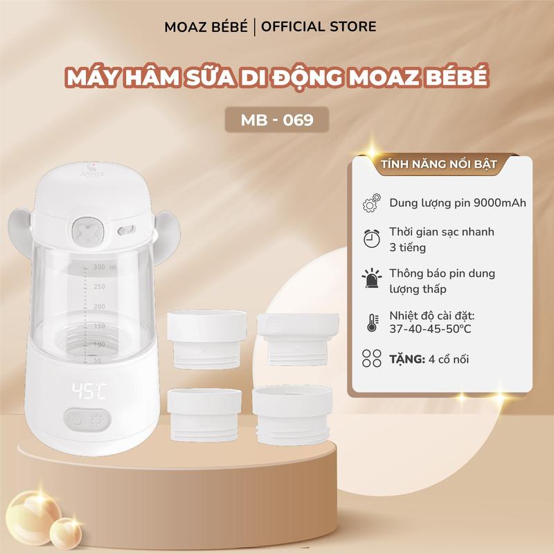 Máy hâm sữa di động Moaz BéBé MB - 069