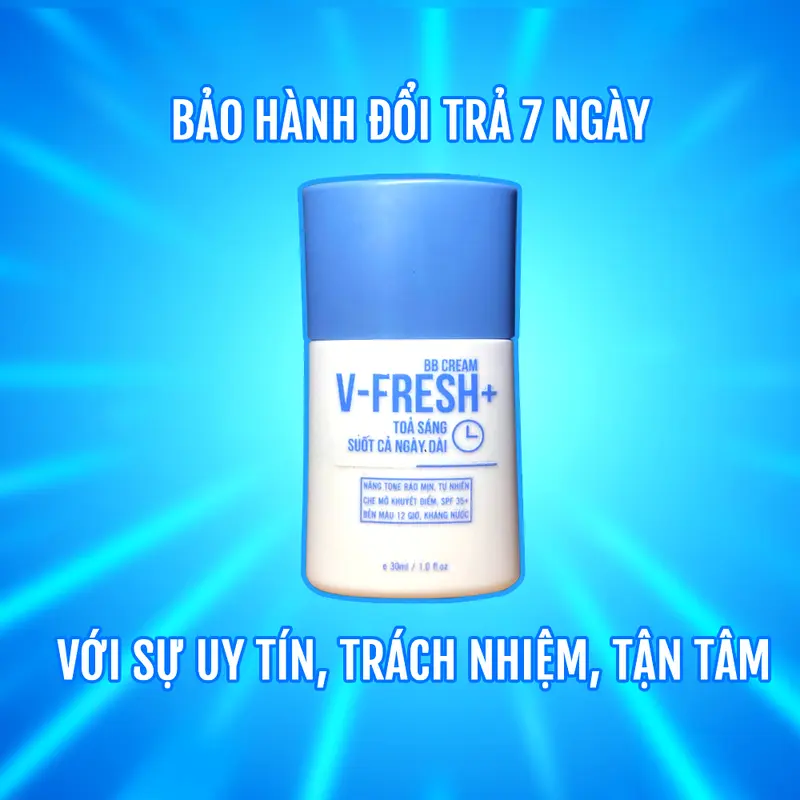 Kem nền che khuyết điểm cho nam V-FRESH PLUS: Nâng tone, kiềm dầu, làm mờ khuyết điểm Cosmetic Perfume 3