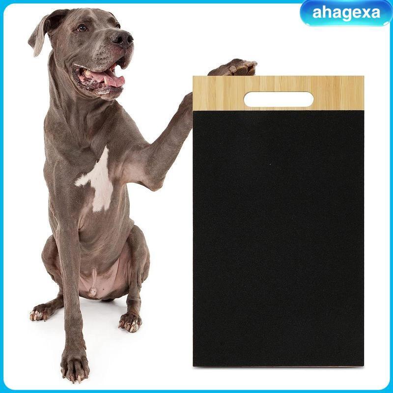 [Ahagexa] Scratch Pad Nails, Wooden Dog Nail File Board 14.6 x 8.7Inches Interactive Pet Toy for Dogs Cats 3