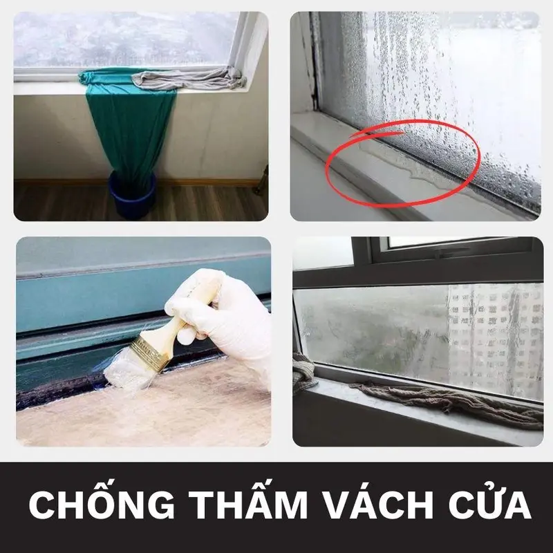 [1KG] Sơn Chống Thấm Trong Suốt Cao Cấp SIRA AC - Chống Thấm Nhạ Vệ Sinh, Tường Lộ Thiên, Chống Mốc Gỗ- Giữ Màu và Bảo Vệ Bề Mặt chong tham trongsuot 4