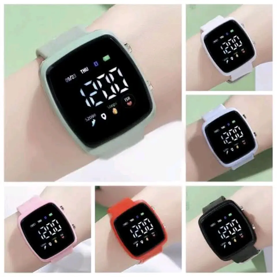 JAM TANGAN SPORT DIGITAL LED OVAL