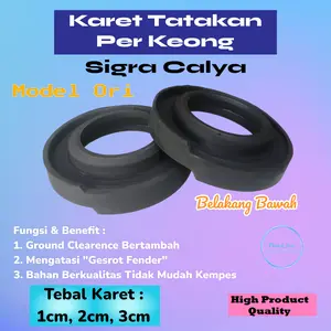 Karet Tatakan Peninggi Per Keong Ukuran Sigra Calya  Belakang Bawah Model Ori Harga 1Set(2Pcs)kanan kiri