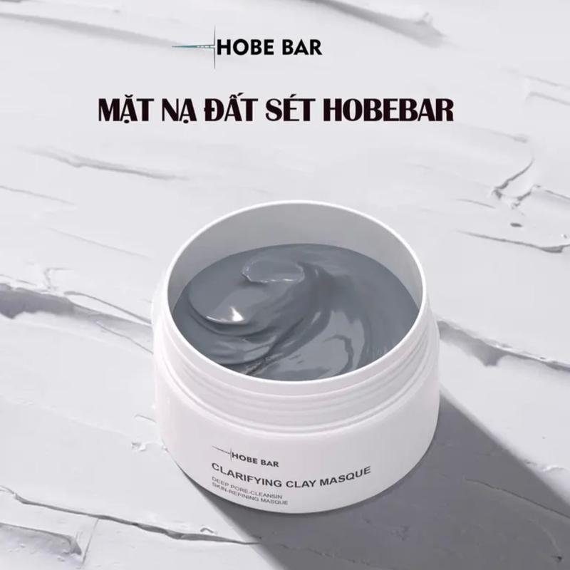 Mặt Nạ Đất Sét Trắng HOBEBAR Sodium Hyaluronate 55ml Làm Sạch Da, Skincare Dưỡng Ẩm Mask Dưỡng Da Mặt