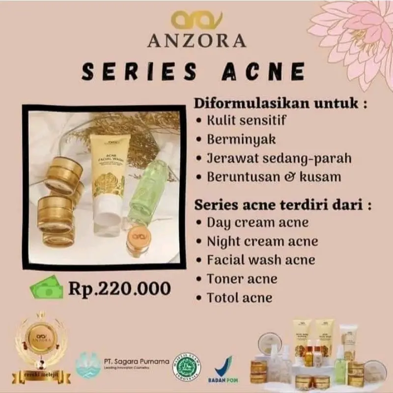 Paket Wajah Anzora Skincare 1