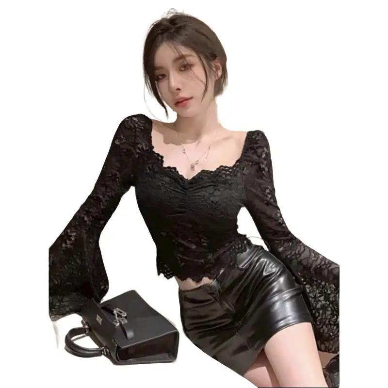 Áo Kiểu Ren Tay Dài Ống Loe Xinh Xắn Shop Tiến Linh Nữ Top