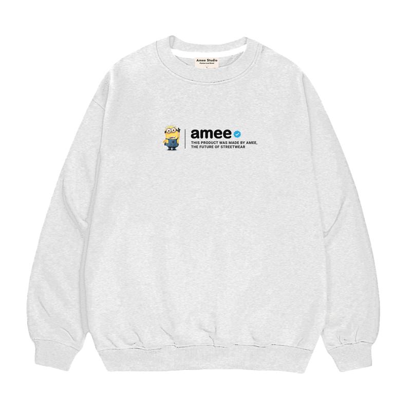 Áo Sweater Nỉ Lót Bông  Cotton  Amee Studio/ Minions Dành Cho Nam Nữ