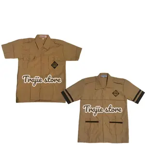 baju seragam pramuka siaga SD/Mi lengan pendek bahan Tebal pola Standar Katun Pria Safety